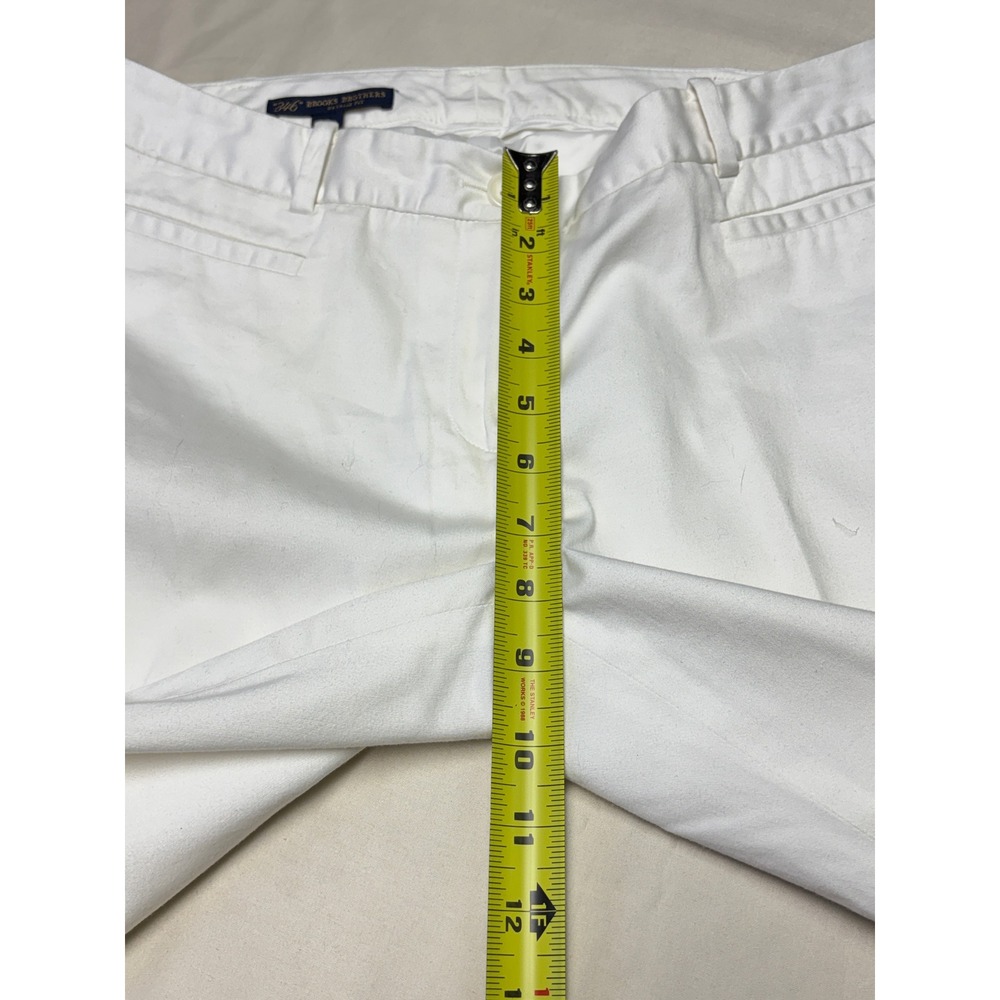 Brooks Brothers 346 Natalie Fit White Cotton Stretch Dress Pants Womens‎ 6 32X28 - Picture 10 of 13